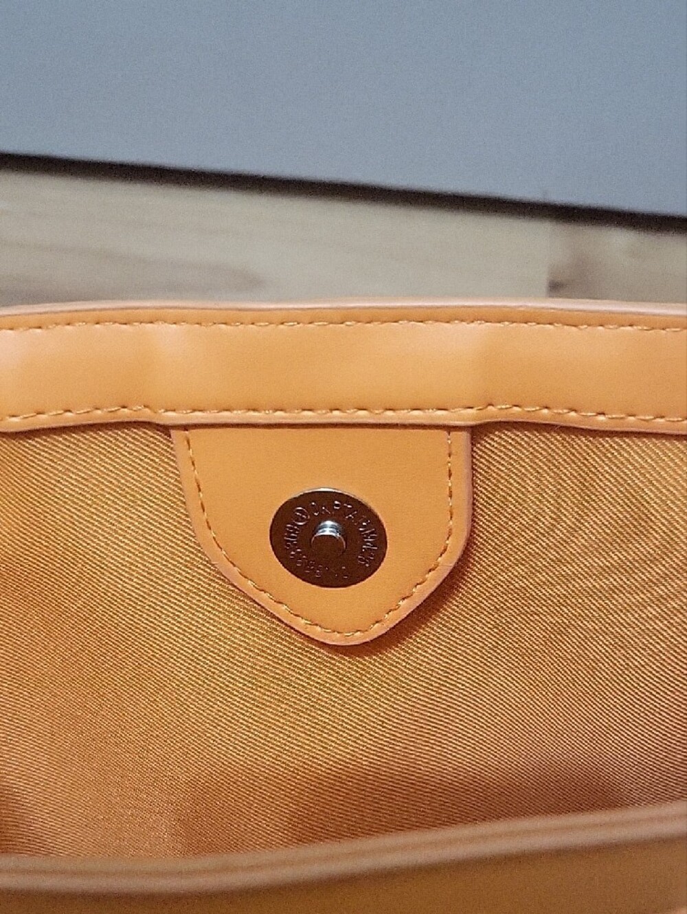 A New Day Orange Woven Faux Leather Crossbody Shoulder Bag - Picture 9 of 15